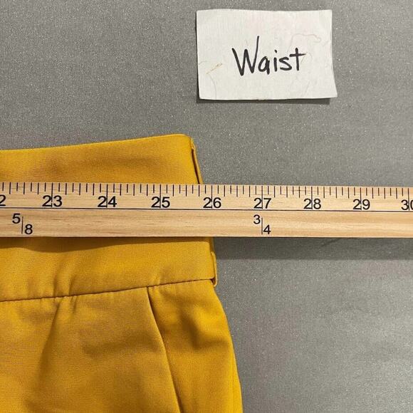 Lane Bryant Plus Size 28 Laney Yellow Capris Crop Pants Classic Wide Leg Twee - Picture 10 of 14